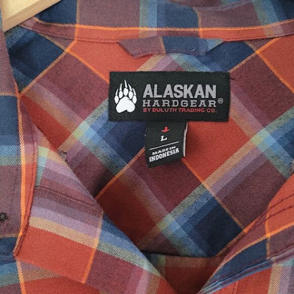 Duluth Trading- Alaskan Hardgear- Plaid button up- size Large - Picture 3 of 7